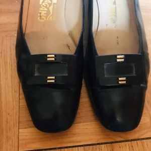 Salvatore Ferragamo black pumps